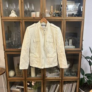 Vintage Linen Cream Jacket
